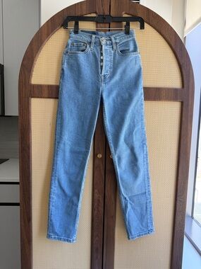 REDone “blue stone” straight denim - size 23